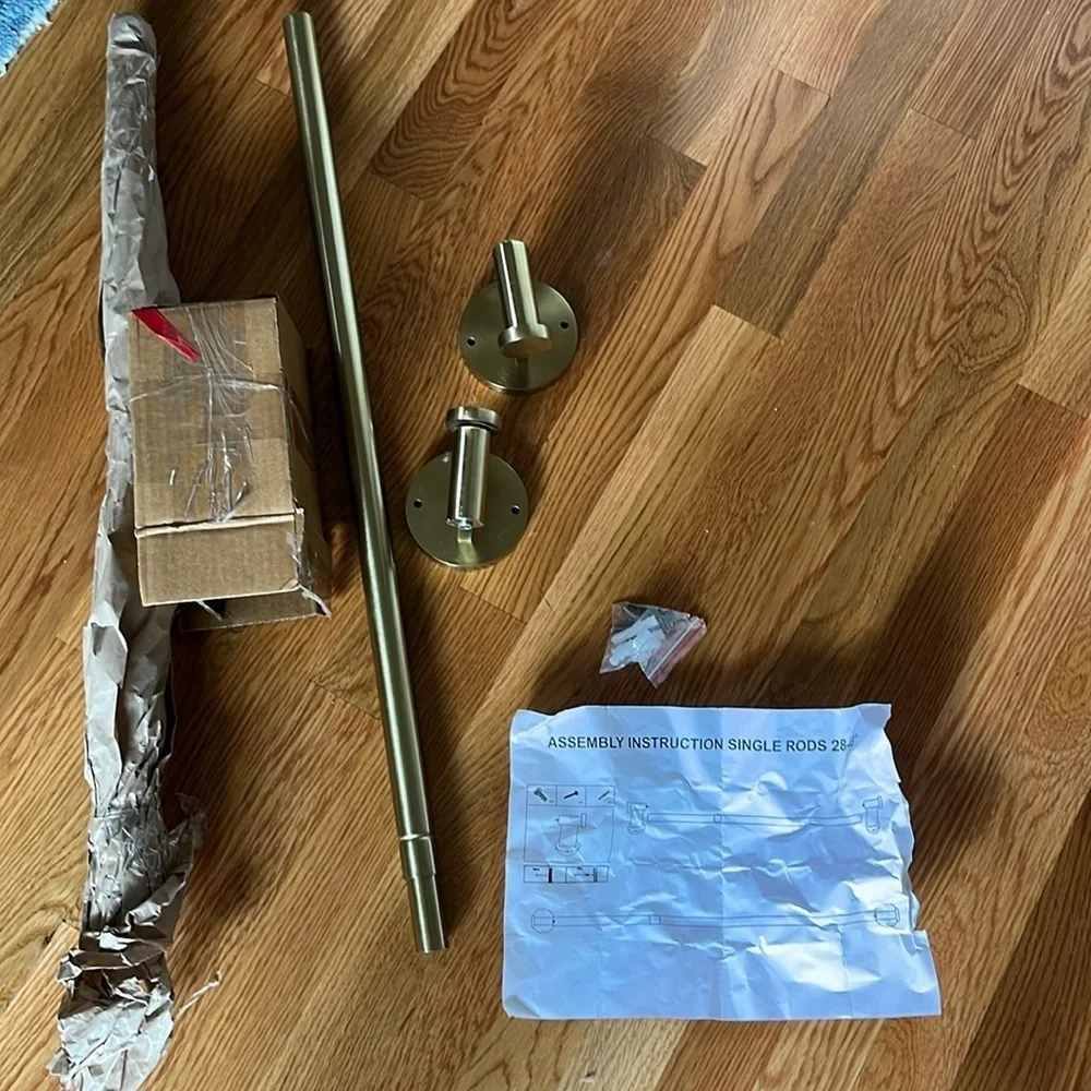Anthropologie Bridgette Curtain Rod 24-48” NIB Set of 2